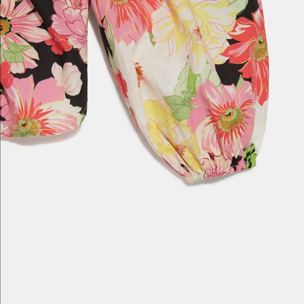 NEW!! HP 🥳🥳🥳Zara Floral Off the Shoulder Top - Picture 4 of 13